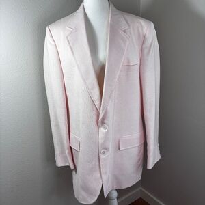 Men's Light Pink Blazer - Size 44L
